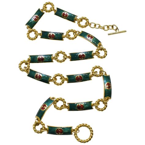 gucci green red enamel belt|gucci belts men.